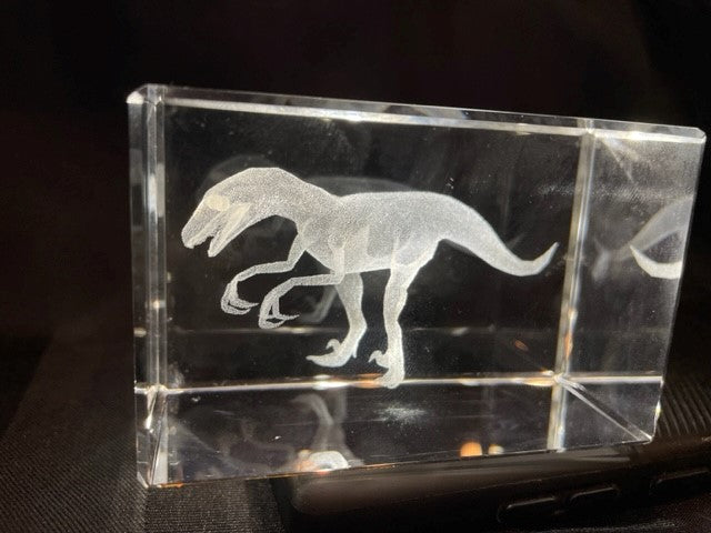 Dinosaur Glass Paperweight