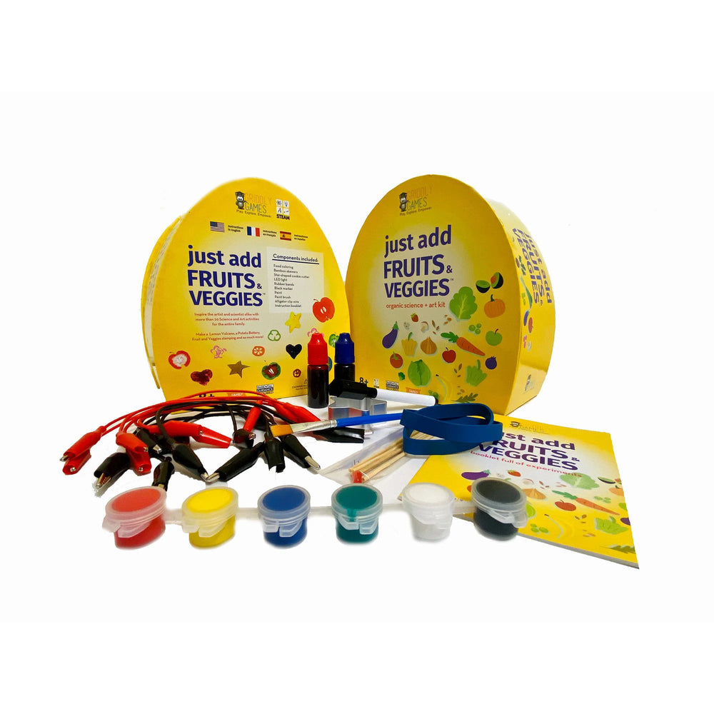 GRIDDLY GAMES JUST ADD FRUITS & VEGGIES SCIENCE KIT