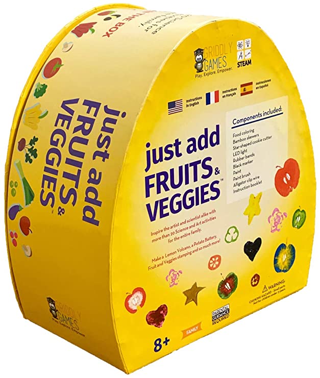 GRIDDLY GAMES JUST ADD FRUITS & VEGGIES SCIENCE KIT