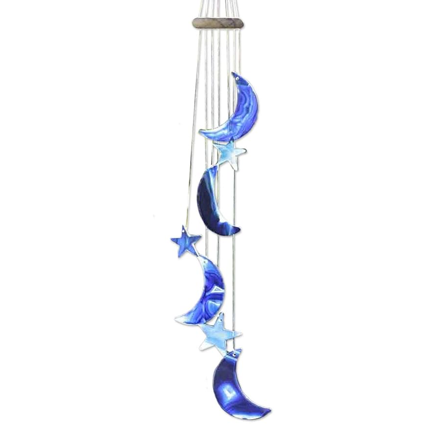 Agate Moon & Stars Windchime