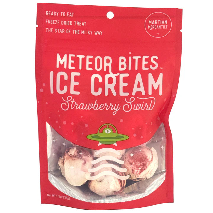 Meteor Bites Ice Cream - Strawberry Swirl