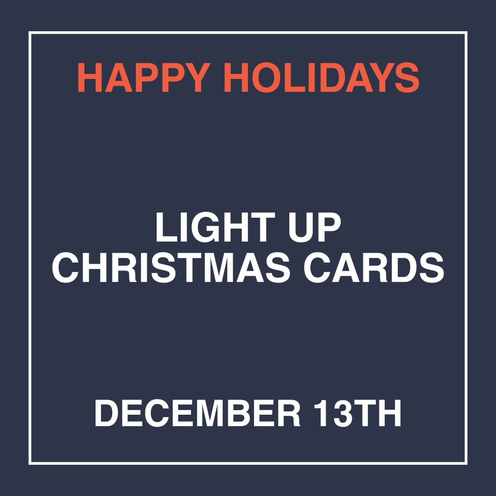 Happy Holidays: Light Up Christmas Cards