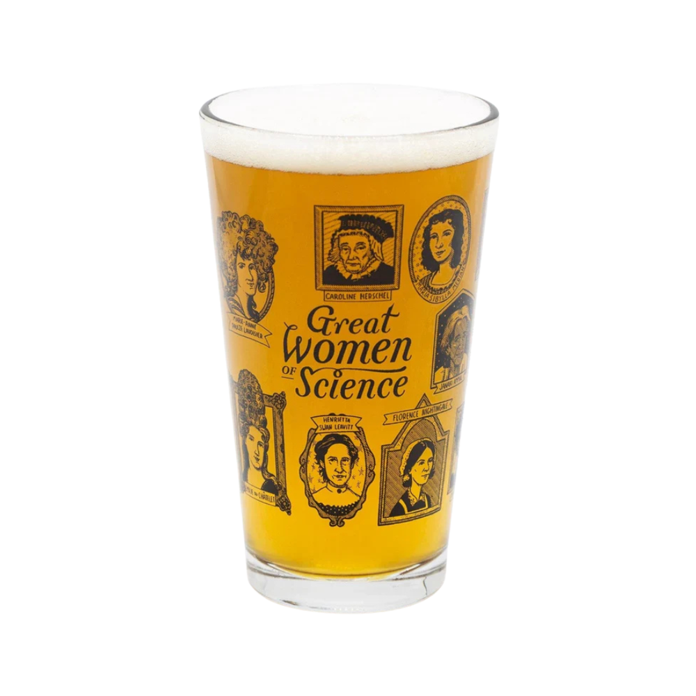 Great Women of Science Beer Glass
