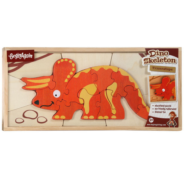 Dinosaur Skeleton Puzzle - Triceratops