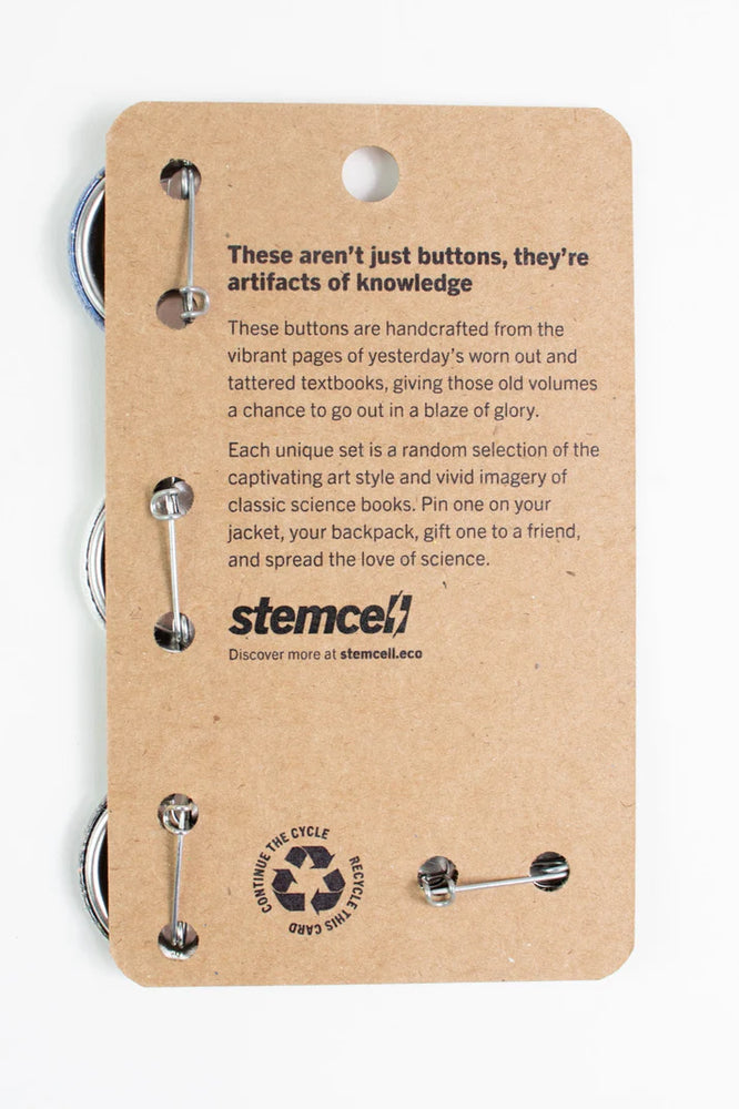 
                  
                    Old Science Books: Upcycled Buttons
                  
                
