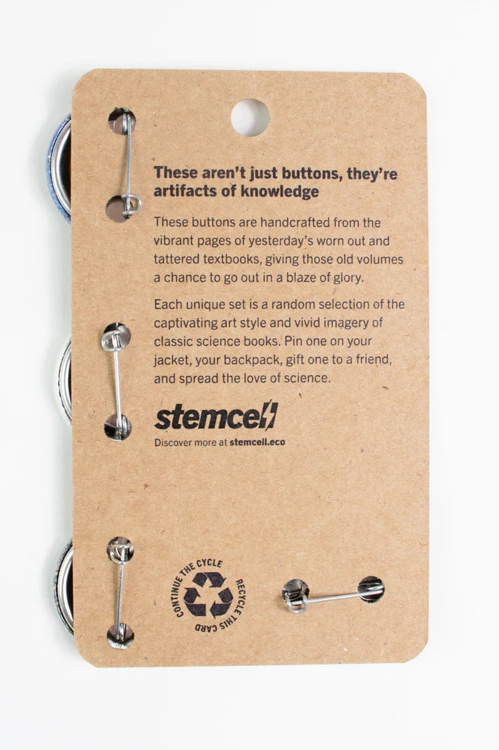 
                  
                    Old Science Books: Upcycled Buttons
                  
                