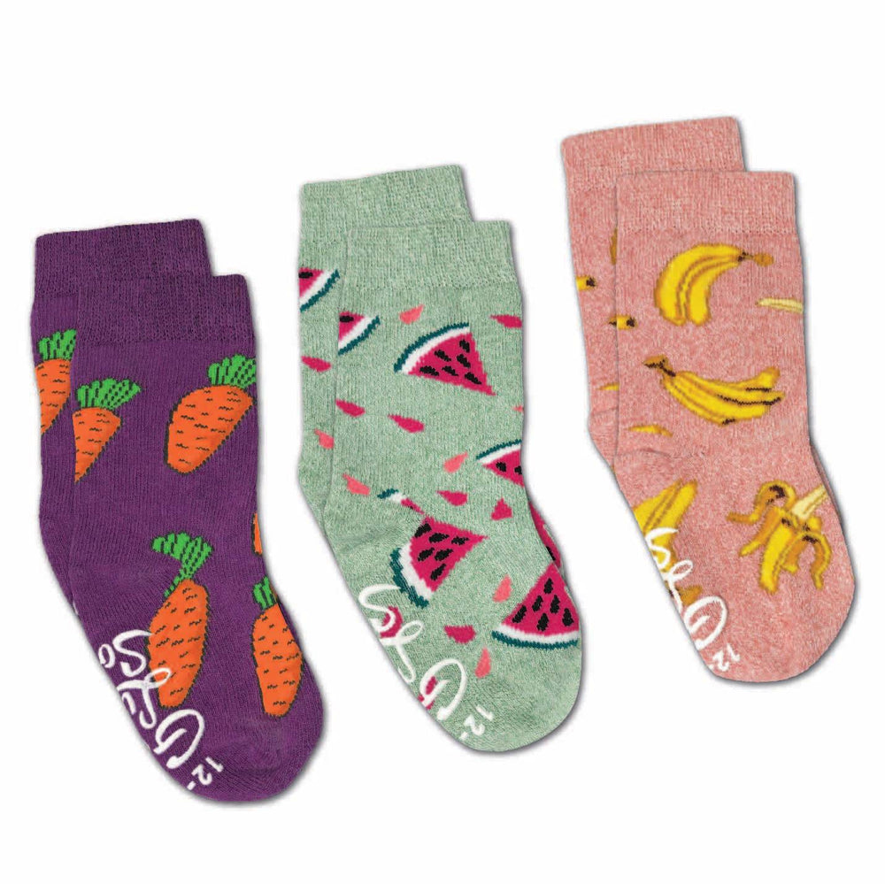 Good Luck Sock- Bananas, Carrots and Watermelons